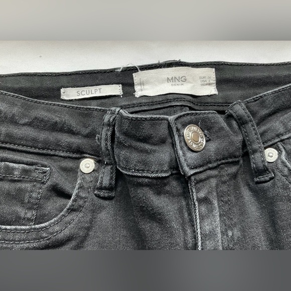 MNG Black Sculpt Skinny Jeans – Size 4 - Picture 6 of 9